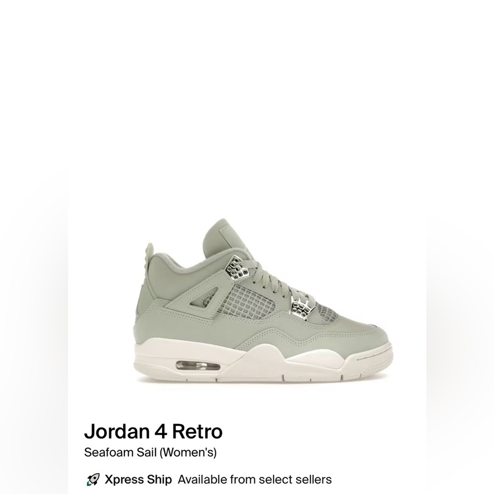 Jordan 4 Retro Seafoam Women's Sneaker Shoes